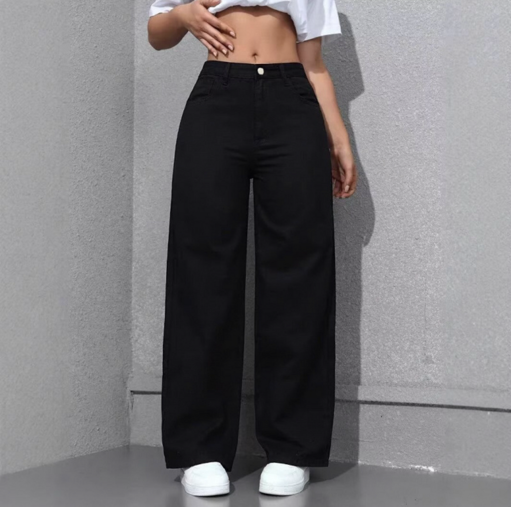 Jean Femme Style Vintage - Wide Leg