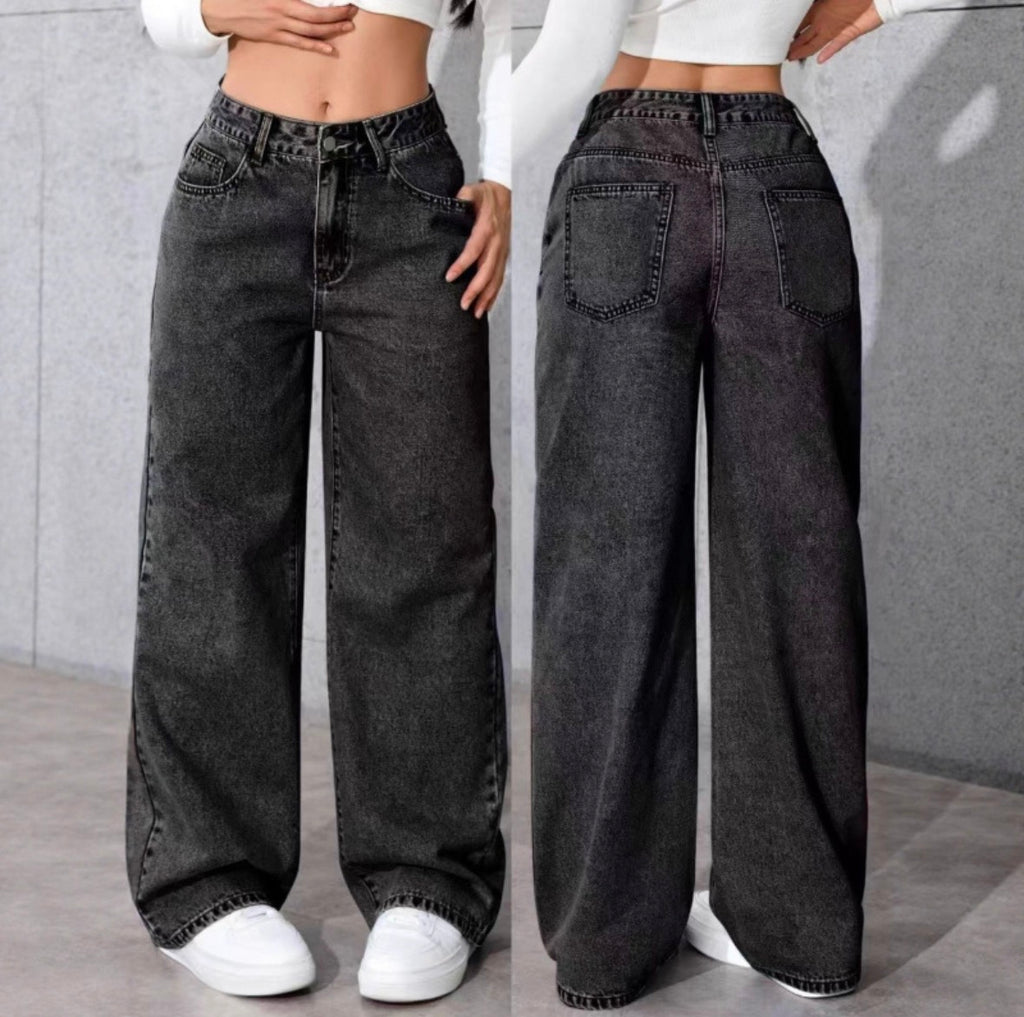 Jean Femme Style Vintage - Wide Leg