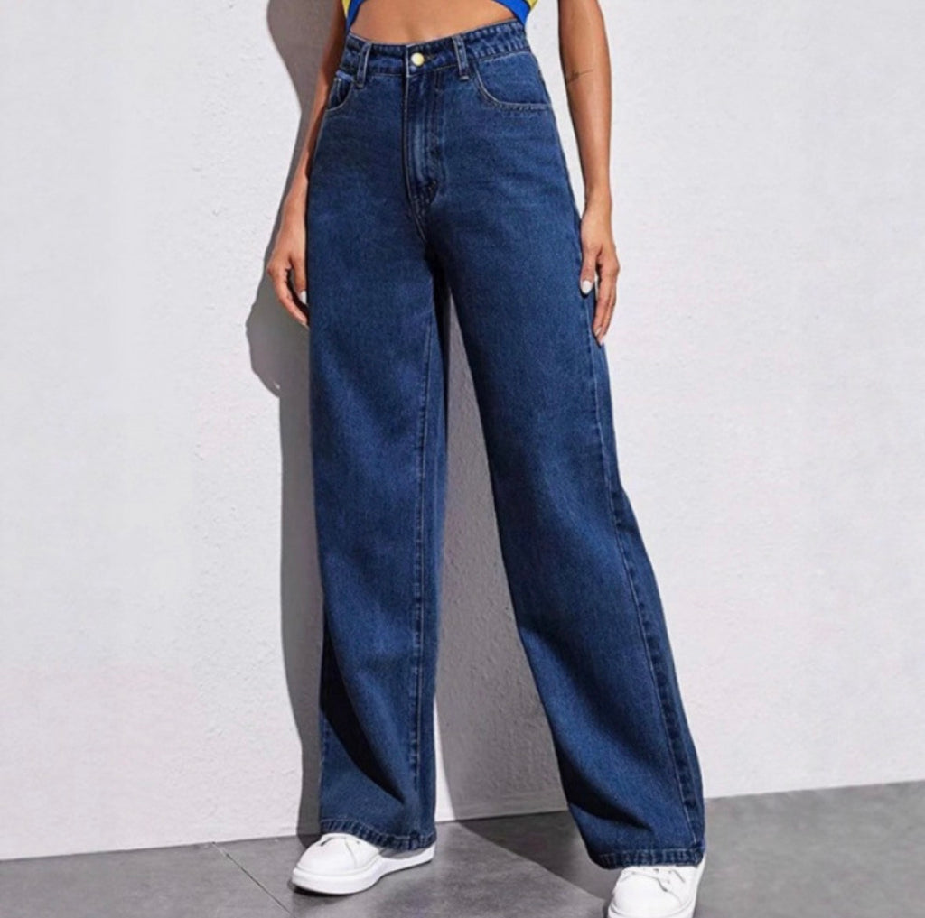 Jean Femme Style Vintage - Wide Leg