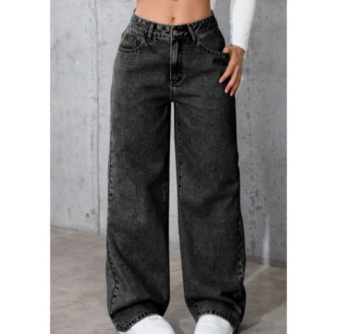 Jean Femme Style Vintage - Wide Leg