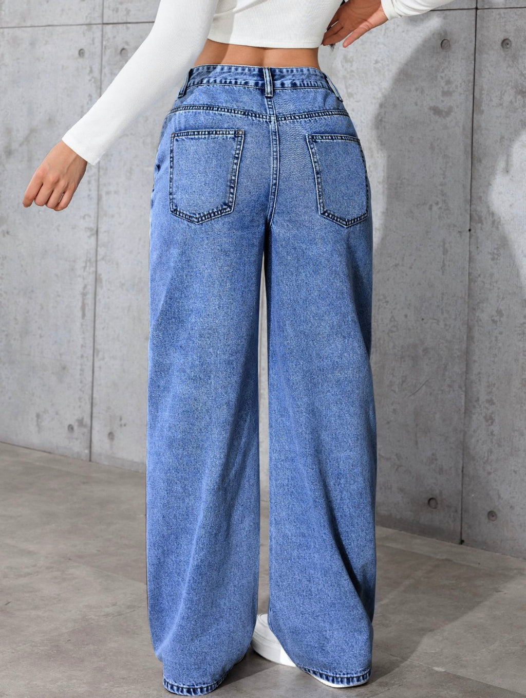 Jean Femme Style Vintage - Wide Leg