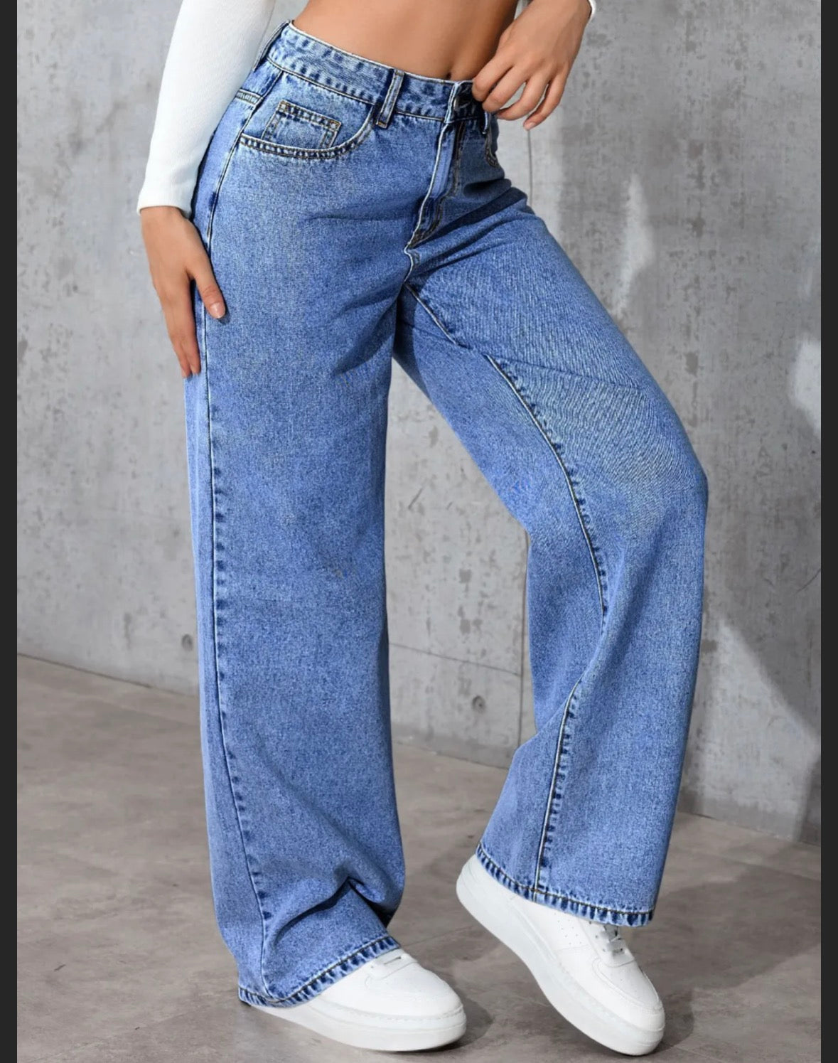 Jean Femme Style Vintage - Wide Leg