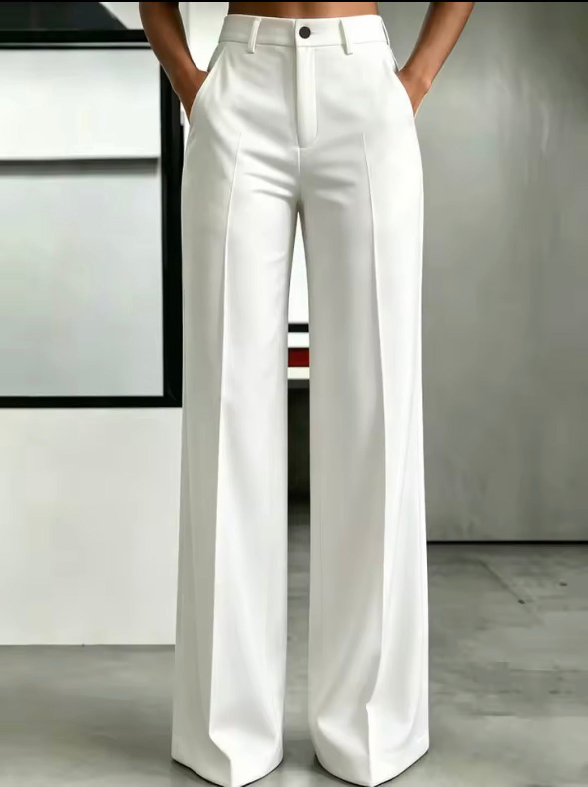 Pantalon De Costume Femme - Taille Haute