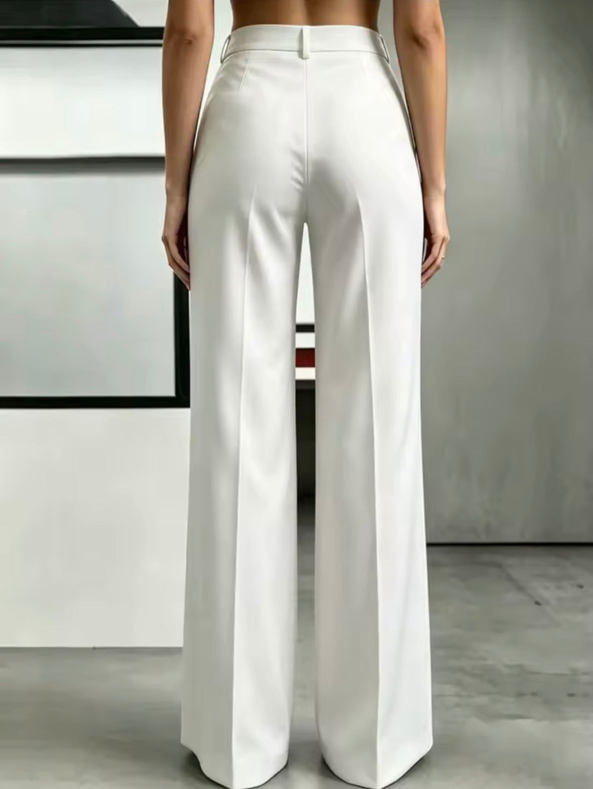 Pantalon De Costume Femme - Taille Haute