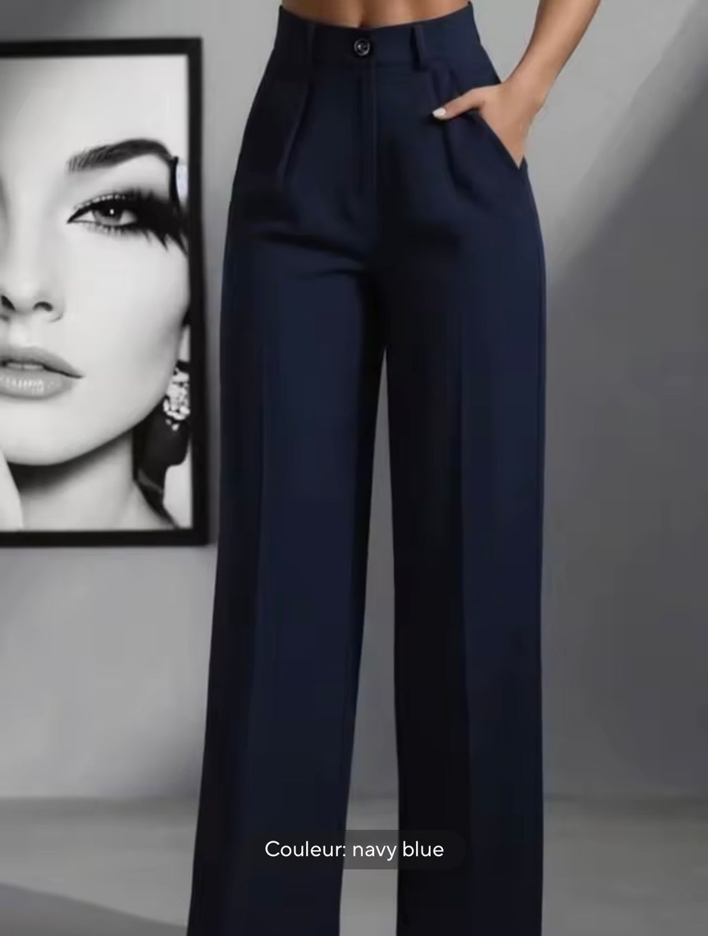 Pantalon De Costume Femme - Taille Haute